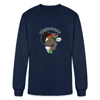 Madagascar Girl Unbreakable I Madagascar Heritage - Men's Long Sleeve T-Shirt - navy - Front