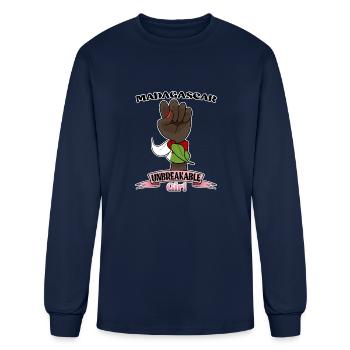 Madagascar Girl Unbreakable I Madagascar Heritage - Men's Long Sleeve T-Shirt - navy - Front