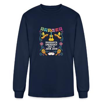 Margarita Emergency Call 9 Juan Juan Margarita - Men's Long Sleeve T-Shirt - navy - Front