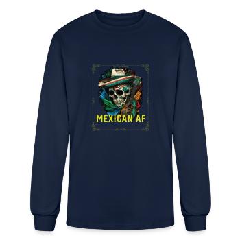 Mexican AF Mexico Pride Country Mexcellent - Men's Long Sleeve T-Shirt - navy - Front