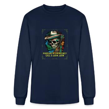 Margarita Emergency Call 9 Juan Juan Margarita - Men's Long Sleeve T-Shirt - navy - Front