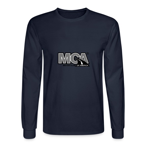 MCA Logo WBG Transparent BLACK WHITE TITLEfw fw pn - Men's Long Sleeve T-Shirt