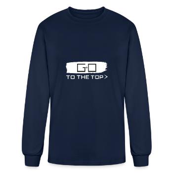 Go To The Top - Men's Long Sleeve T-Shirt - navy - Front
