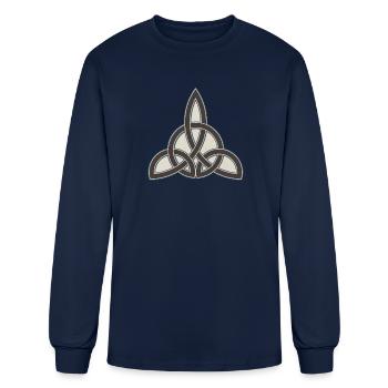 Celtic Knot Tattoo - Men's Long Sleeve T-Shirt - navy - Front