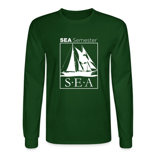 SEA_logo_WHITE_eps - Men's Long Sleeve T-Shirt