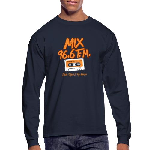 MIX 96.6 F.M. CASSETTE TAPE - Men's Long Sleeve T-Shirt