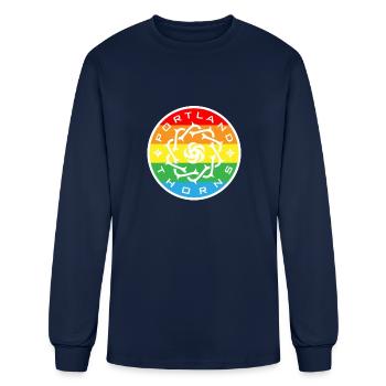 Portland Thorns - Men's Long Sleeve T-Shirt - navy - Front