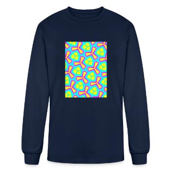 enchanting abstract seamless - Men's Long Sleeve T-Shirt - navy - Front