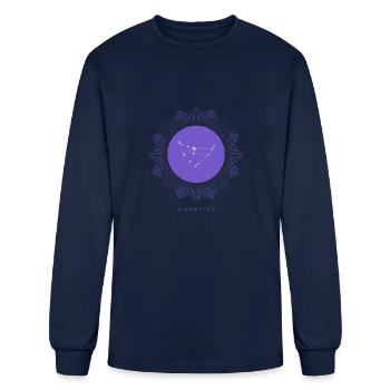 Aquarius Constellation Zodiac - Men's Long Sleeve T-Shirt - navy - Front