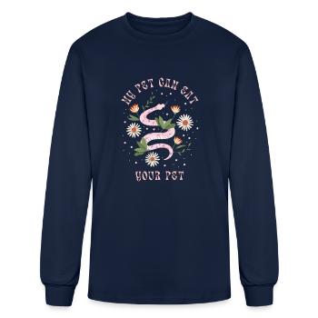 My Pet Can Eat Your Pet - Men's Long Sleeve T-Shirt - navy - Front