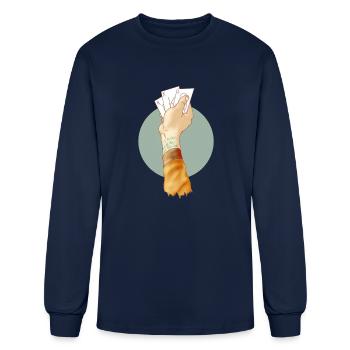 Rainbow kitten surprise - Men's Long Sleeve T-Shirt - navy - Front