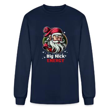 Big nick energy t-shirt - Men's Long Sleeve T-Shirt - navy - Front