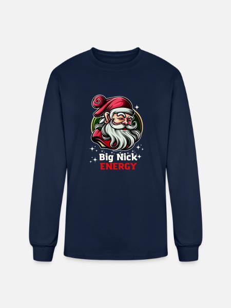 Big nick energy t-shirt - Men's Long Sleeve T-Shirt - navy