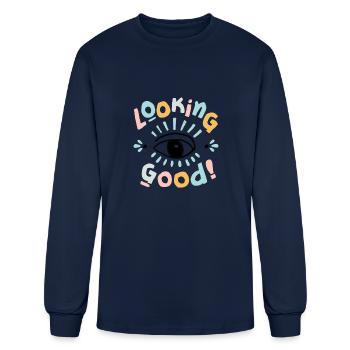 Looking Good I Look Good - Men's Long Sleeve T-Shirt - navy - Front