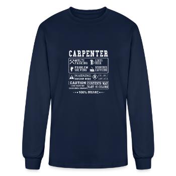 Demo campaign – Carpenter - Men's Long Sleeve T-Shirt - navy - Front
