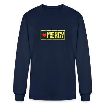 Undertale Mercy T shirt - Men's Long Sleeve T-Shirt - navy - Front