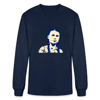 Greta Thunberg - Men's Long Sleeve T-Shirt - navy - Front