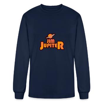 jim jupiter - Men's Long Sleeve T-Shirt - navy - Front