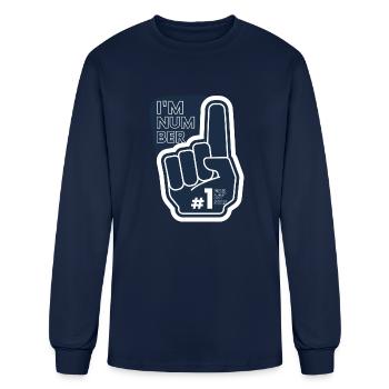 I m Number One - Men's Long Sleeve T-Shirt - navy - Front