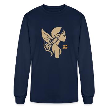 beauty - Men's Long Sleeve T-Shirt - navy - Front