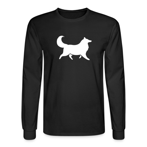 Collie silhouette small - Men's Long Sleeve T-Shirt