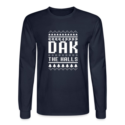Dak The Halls Ugly Christmas Sweater - Men's Long Sleeve T-Shirt