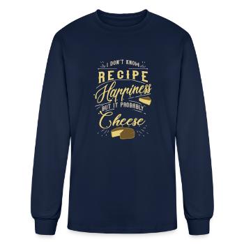 Cheese - Men's Long Sleeve T-Shirt - navy - Front