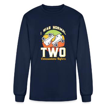 Roller Skate Roller Girl Roller Skates - Men's Long Sleeve T-Shirt - navy - Front