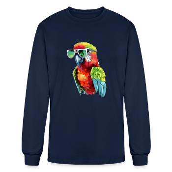 Jack the parrot - Men's Long Sleeve T-Shirt - navy - Front