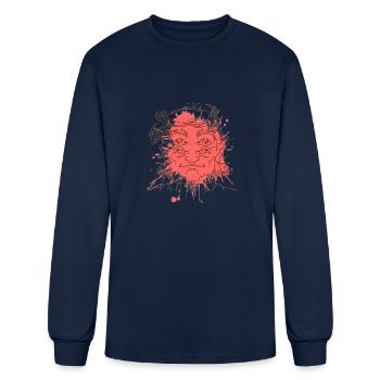 Bloodspot - Men's Long Sleeve T-Shirt - navy - Front