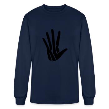 Kawhi Leonard Merch - Men's Long Sleeve T-Shirt - navy - Front