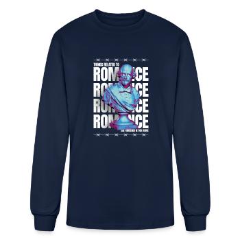 Romance statue - Men's Long Sleeve T-Shirt - navy - Front