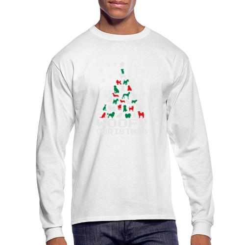 Woofy Christmas Tree - Men's Long Sleeve T-Shirt