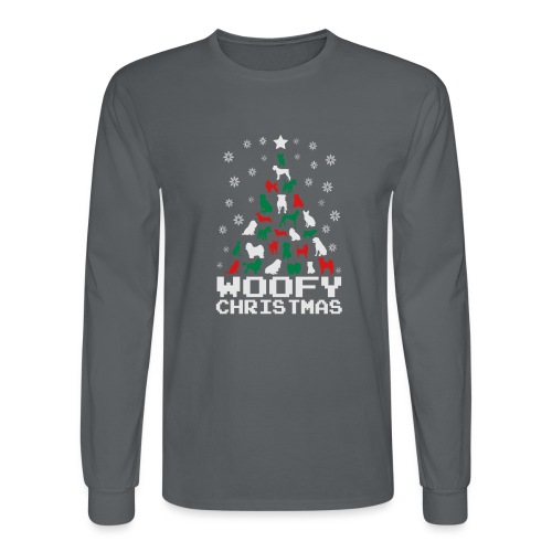 Woofy Christmas Tree - Men's Long Sleeve T-Shirt