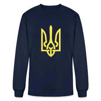 Ukraine - Men's Long Sleeve T-Shirt - navy - Front