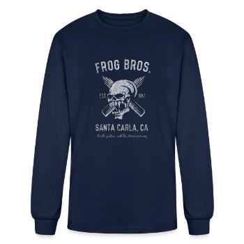 Frog Bros Vintage - Men's Long Sleeve T-Shirt - navy - Front