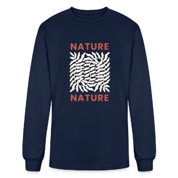 Nature Abstract - Men's Long Sleeve T-Shirt - navy - Front