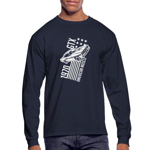 1970 Plymouth GTX stars and stripes - Men's Long Sleeve T-Shirt