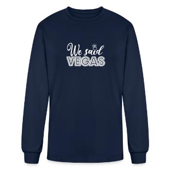 Bridal Funny Matching - Men's Long Sleeve T-Shirt - navy - Front