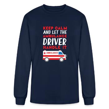 Ambulance Driver Gift - Men's Long Sleeve T-Shirt - navy - Front