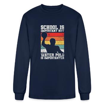 Water Polo - Men's Long Sleeve T-Shirt - navy - Front