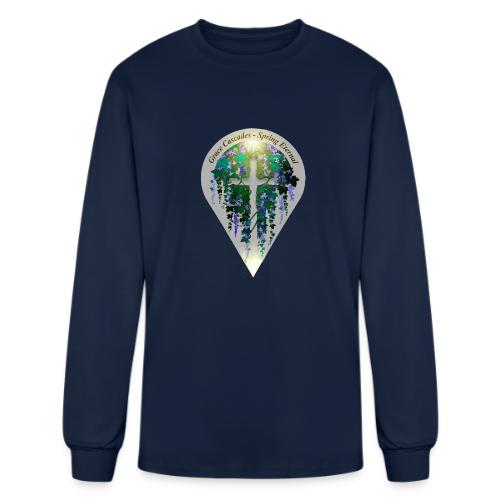 Easter Grace Cascades Vine T Shirt, Renewal Gift - Men's Long Sleeve T-Shirt