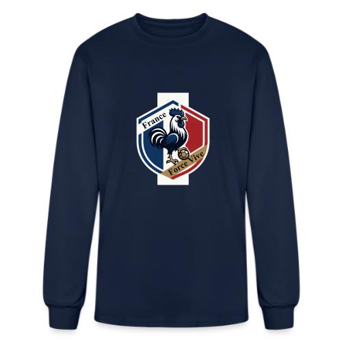 France Rooster T-Shirt, Bleu-Blanc-Rouge gift - Men's Long Sleeve T-Shirt