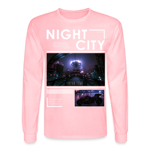 Night City Japan Town - Men's Long Sleeve T-Shirt