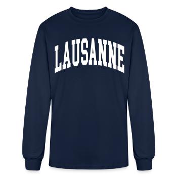 Lausanne - T-shirt à manches longues Homme - marine - Devant