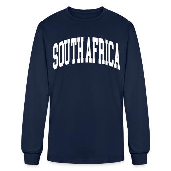 South Africa - Men's Long Sleeve T-Shirt - navy - Front