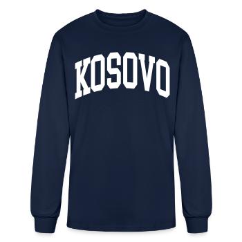Kosovo - Men's Long Sleeve T-Shirt - navy - Front