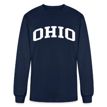 Ohio - Men's Long Sleeve T-Shirt - navy - Front