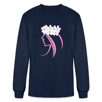 beauty - Men's Long Sleeve T-Shirt - navy - Front