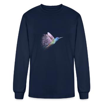 Hummingbird - Men's Long Sleeve T-Shirt - navy - Front